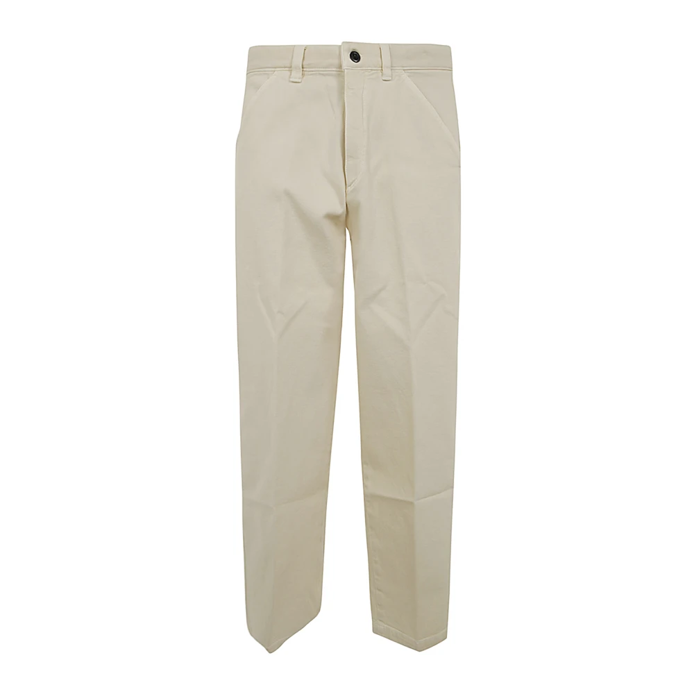 Incotex Ivoor Broeken voor Mannen Beige Heren