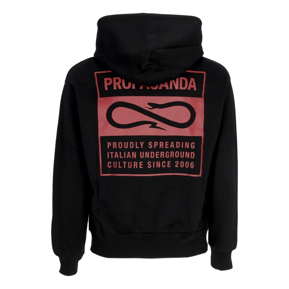 Propaganda Zwarte hoodie met voorzak Black Heren