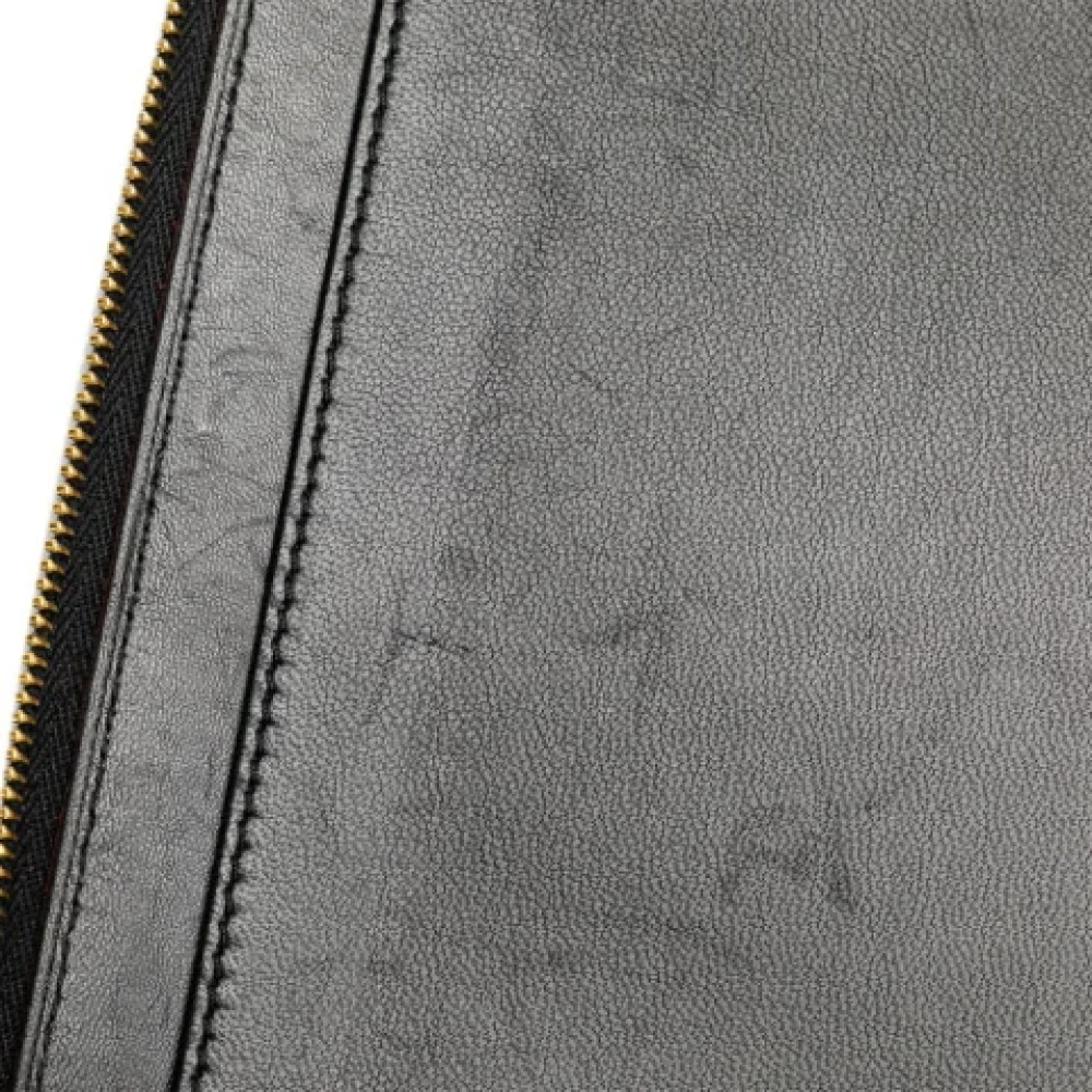 Dior Vintage Pre-owned Leather wallets Black Dames