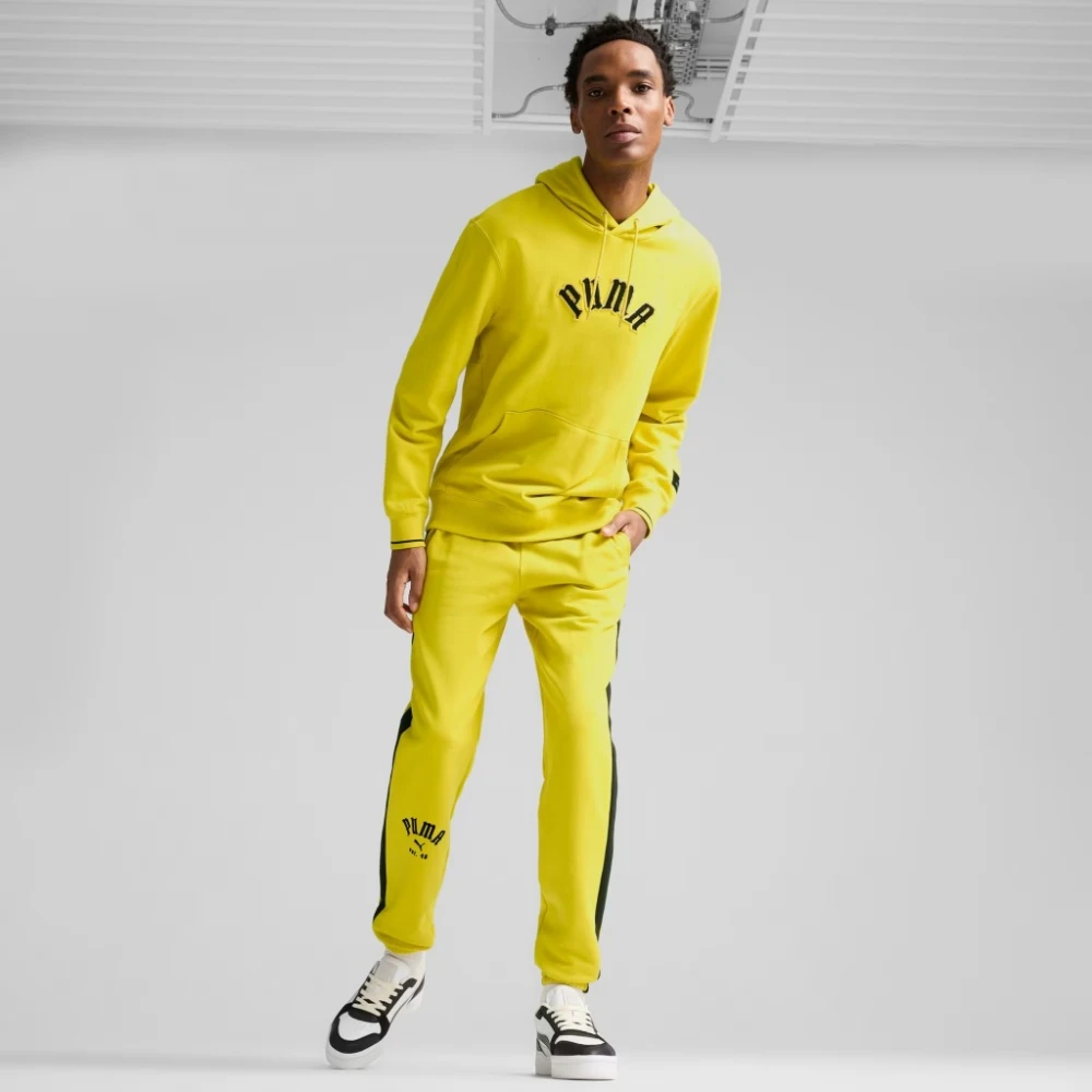 Puma Paris Classics Play Hoodie Yellow Heren