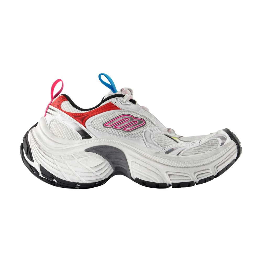 Balenciaga Witte synthetische sneakers met mesh Dames Schoenen Veelkleurig Multicolor