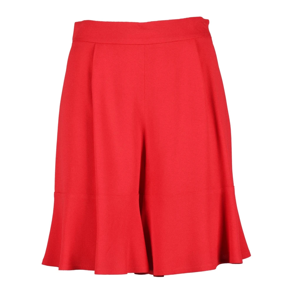 L'autre Chose Women's Red Chic Acetate Viscose Shorts - Casual Shorts - Xs - Shorts