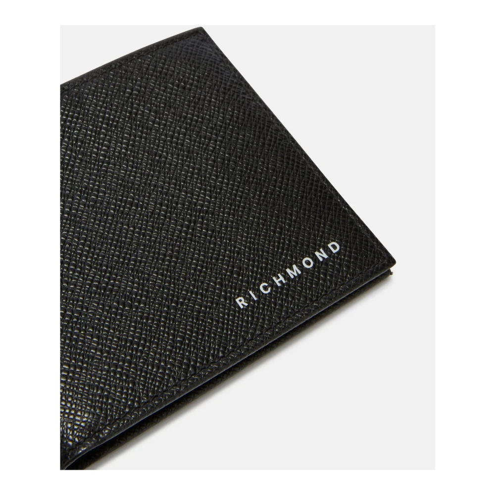 John Richmond Portemonnee met logo Black Heren
