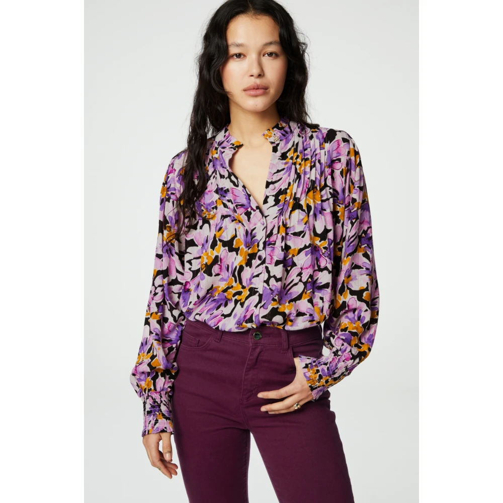 Fabienne Chapot Geplooide Knoopblouse Multicolor Dames