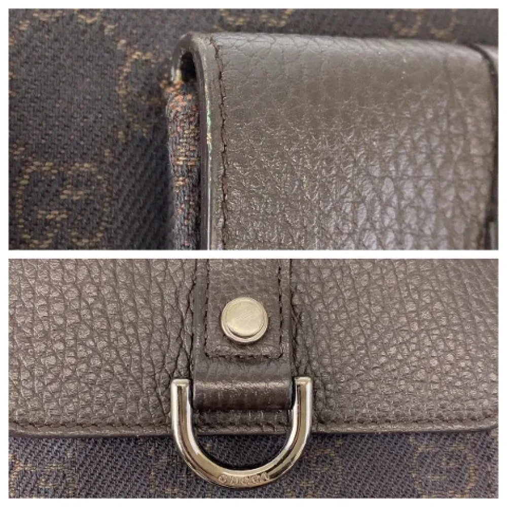 Gucci Vintage Pre-owned Canvas handbags Brown Dames