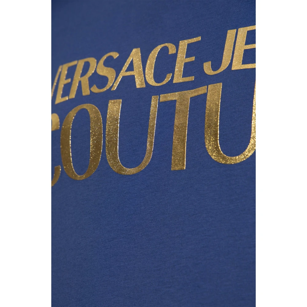 Versace Jeans Couture Logo T-shirt Blue Heren