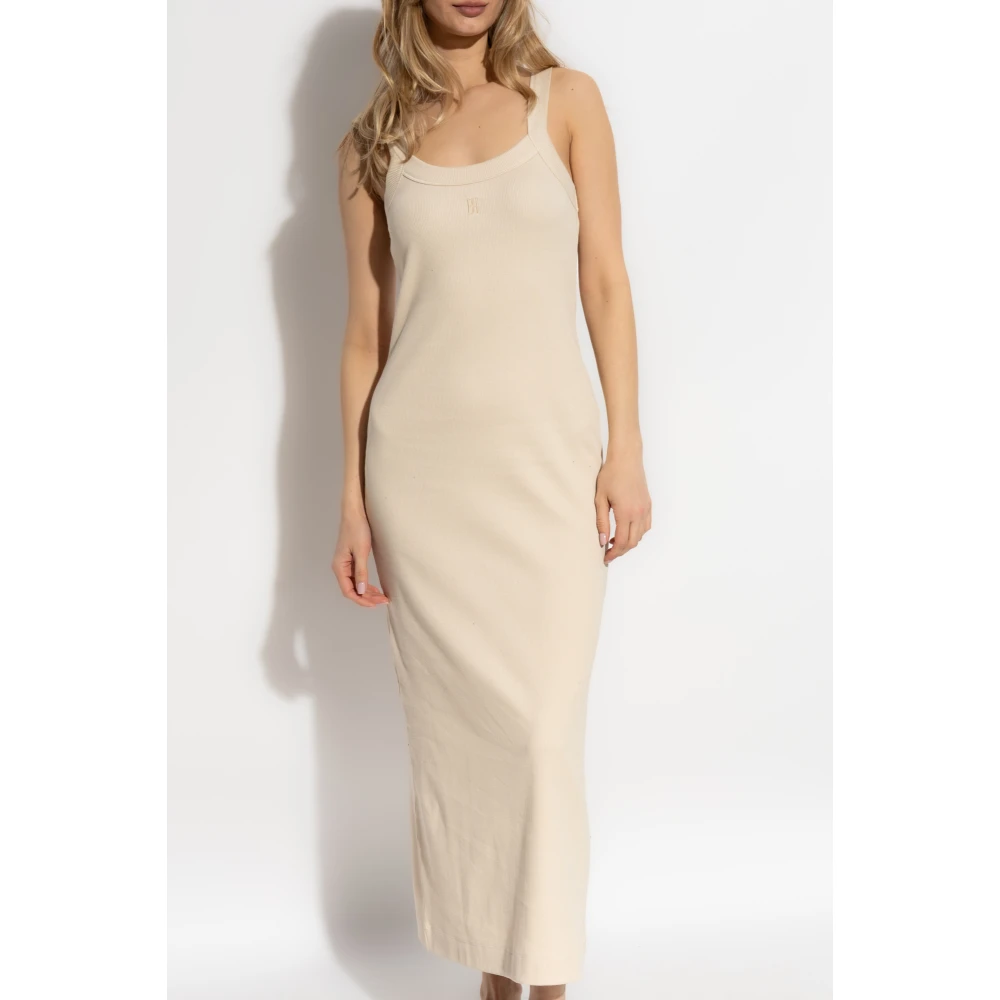By Malene Birger Geribbelde jurk Lio By Herenne Birger Beige Dames