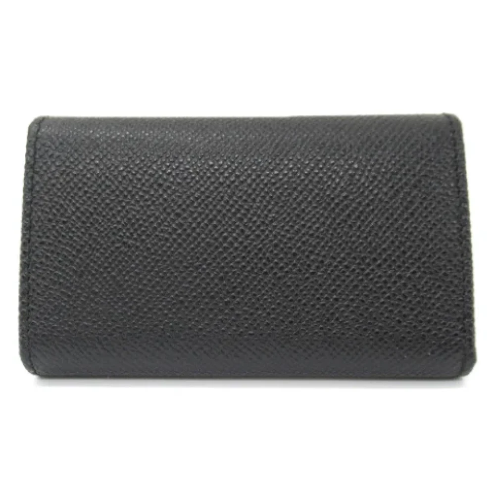Bvlgari Vintage Pre-owned Leather key-holders Black Unisex