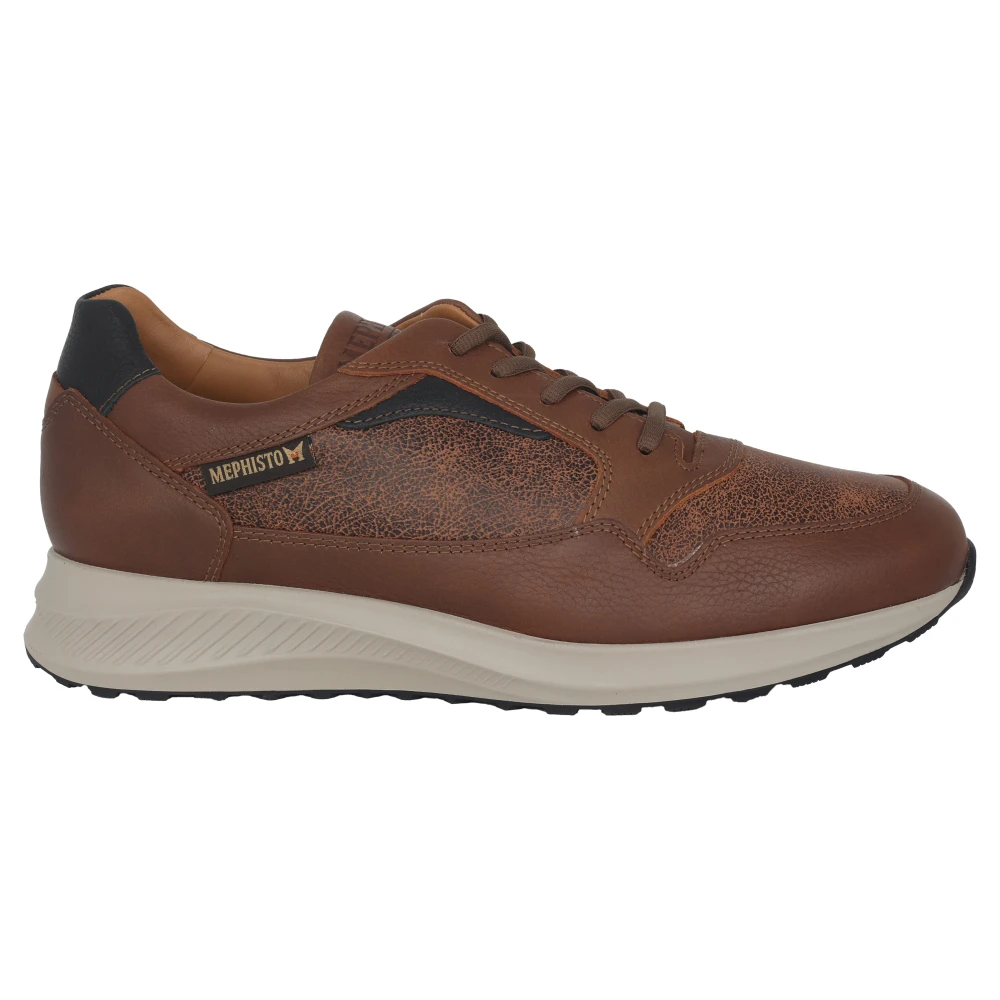 Mephisto Bruine Heren Sneaker Stijlvol Schoeisel Heren Schoenen