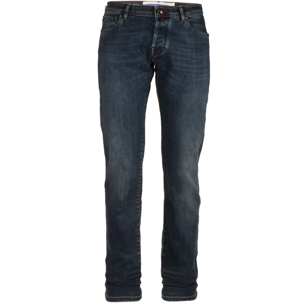 Jacob Cohën Slim Fit Donkerblauwe Denim Jeans Blue Heren