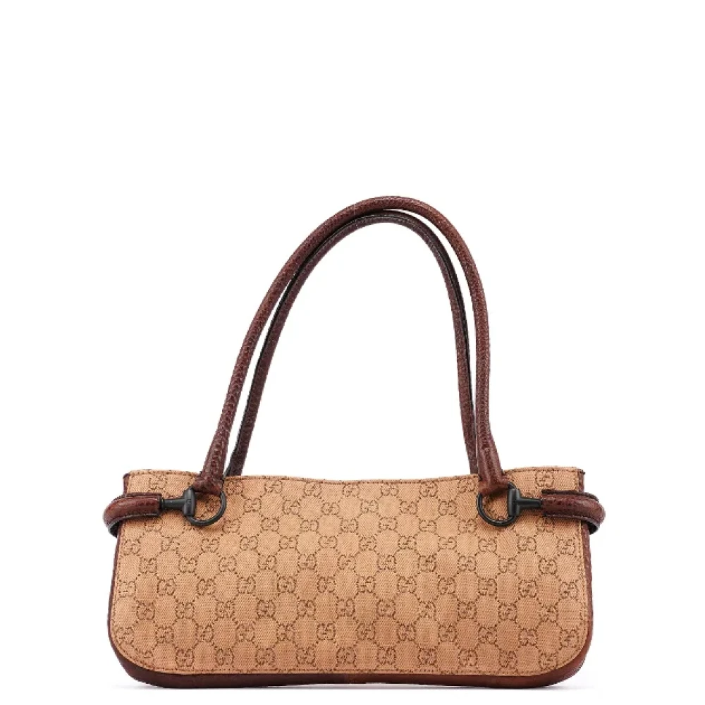 Gucci Vintage Pre-owned Leather gucci-bags Beige Dames
