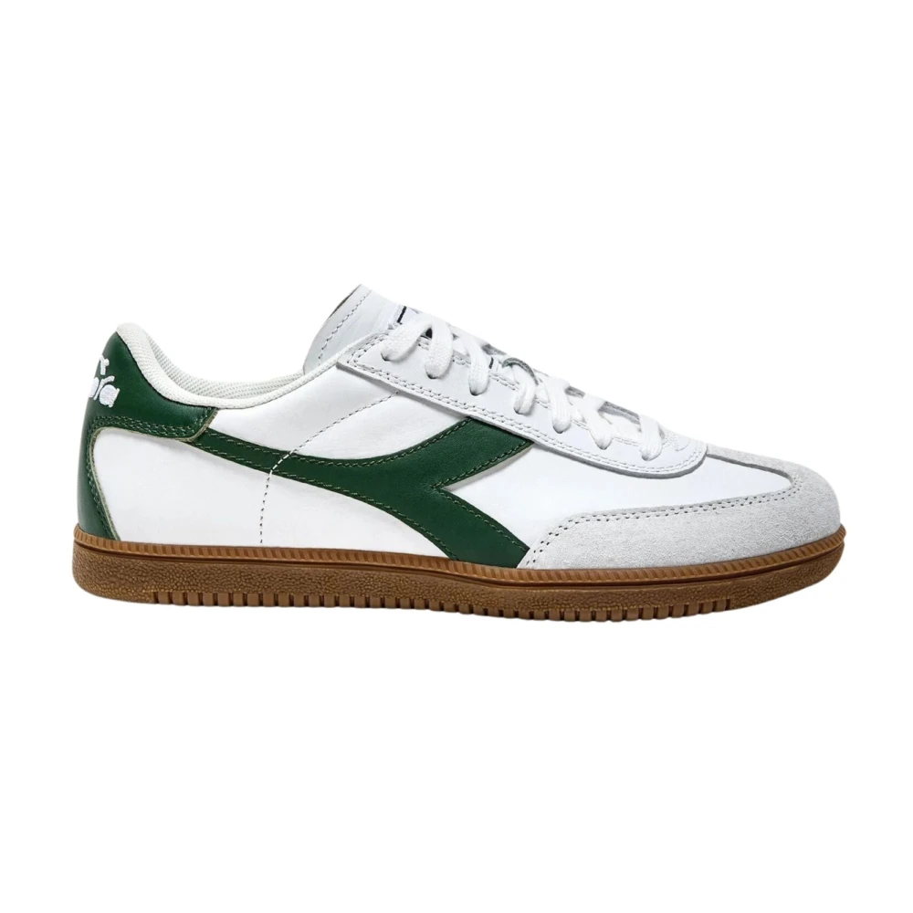 Diadora Men's White Vintage Terrace Style Sneaker - Sneakers - 6 Uk - Shoes