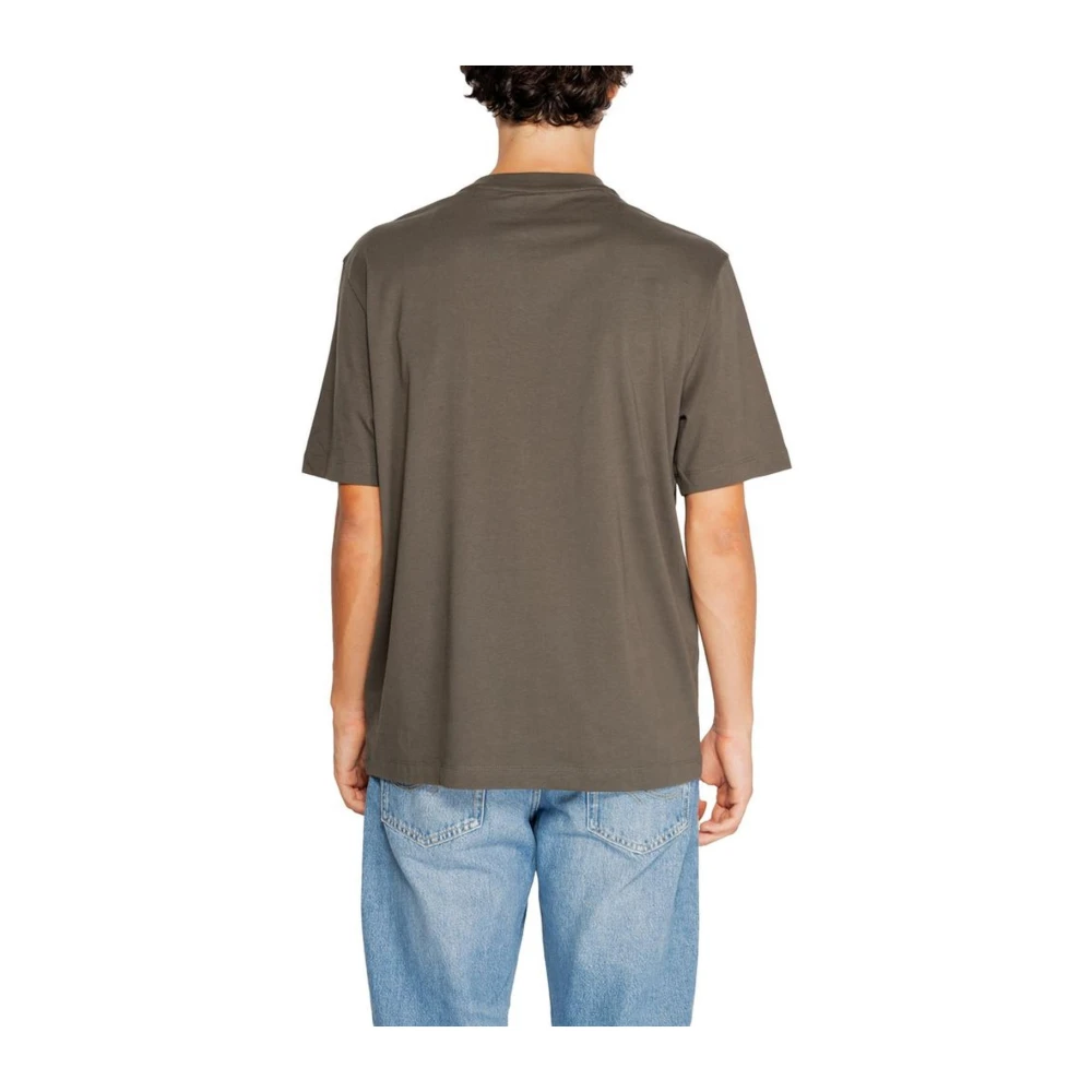 Armani Exchange Klassieke katoenen T-shirt Green Heren