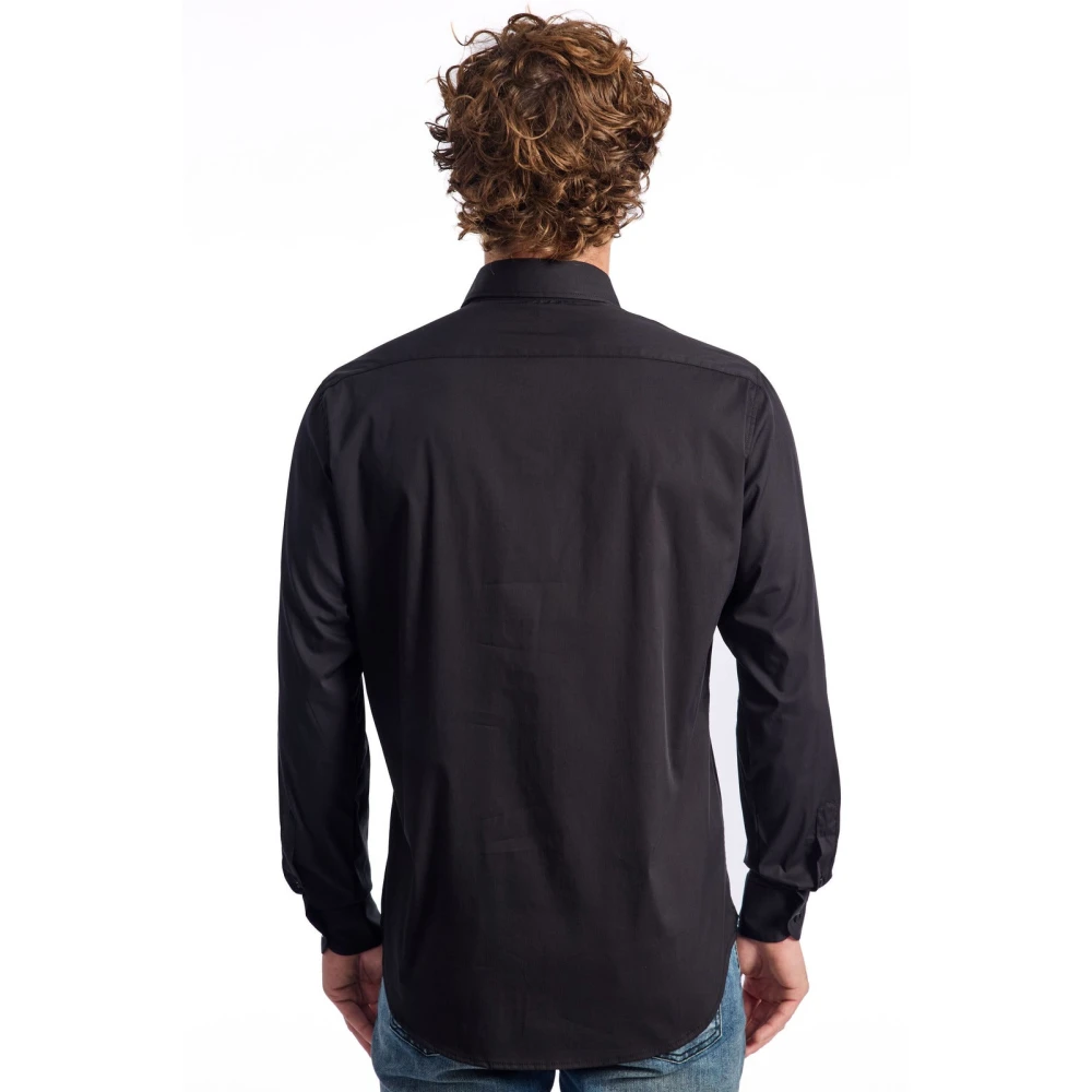 Baldinini Kleding Overhemden Black Heren