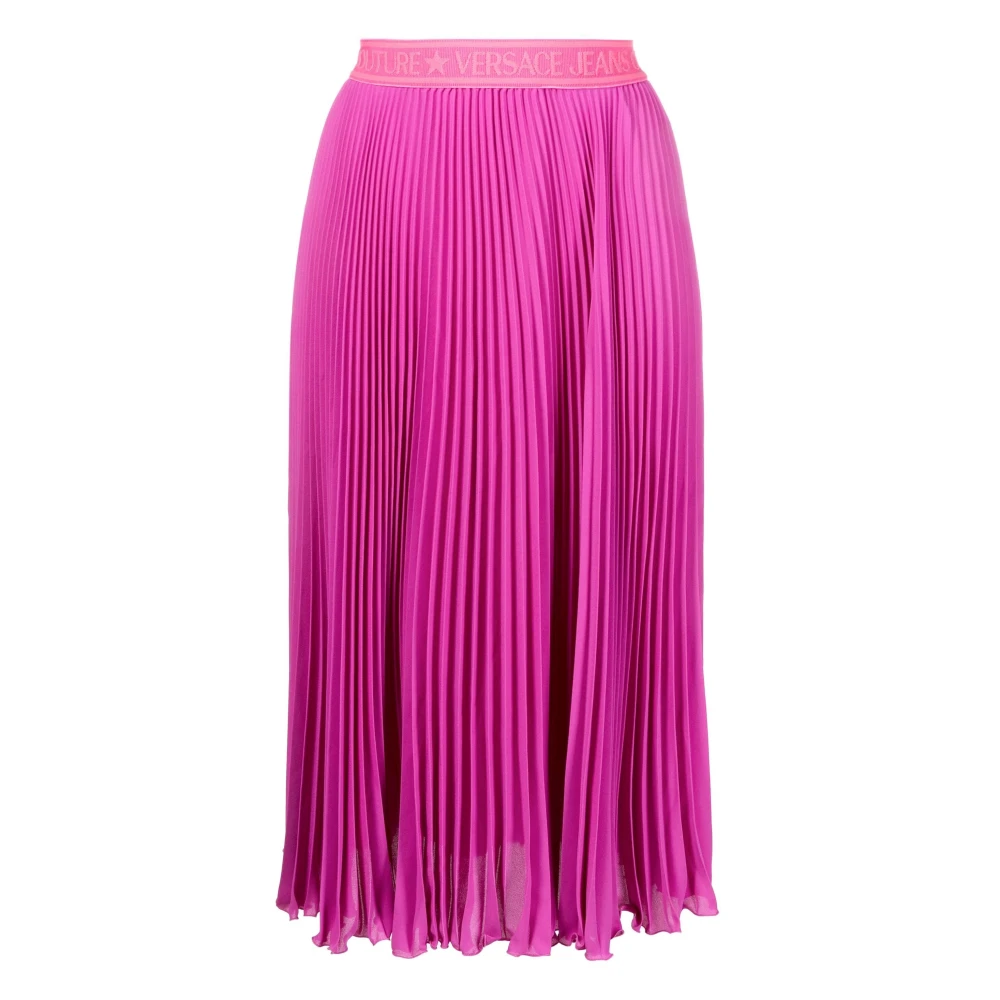 Versace Jeans Couture Women's Pink Midi Skirts, Xs, Midi Skirt