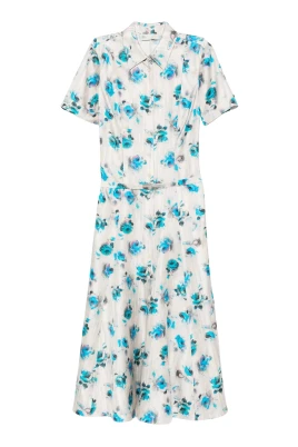 Flared Viscose Dress