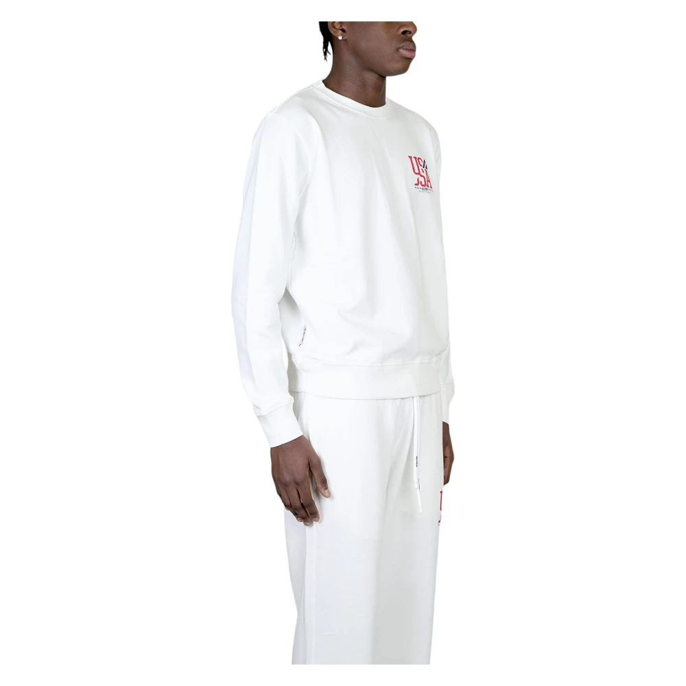 Autry Iconic Sweatshirt met Print White Heren