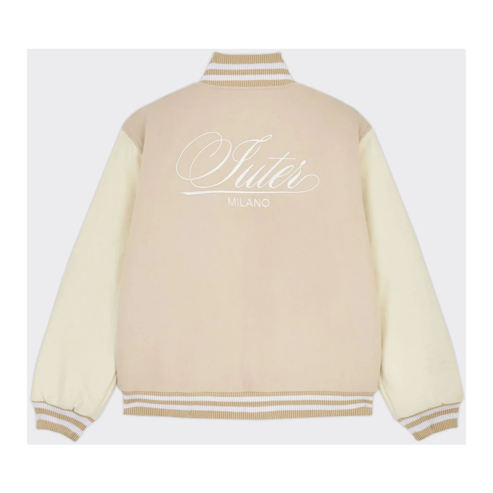 Iuter Varsity jack in Dusty White Beige Heren
