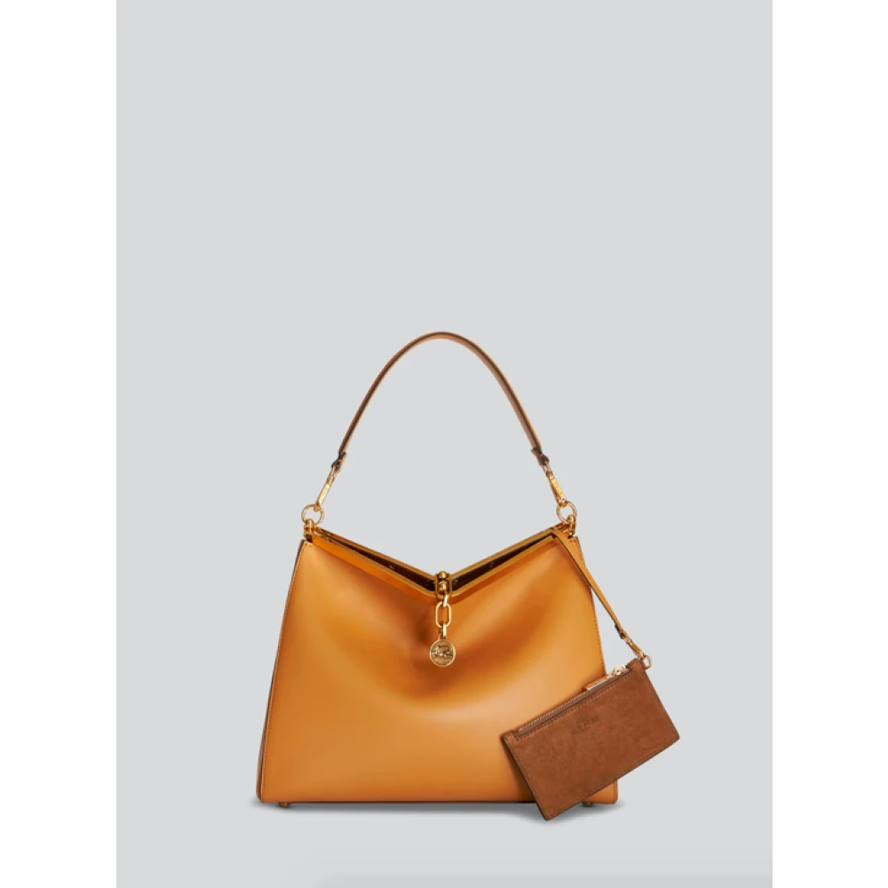 ETRO Iconische Vela Grande Leren Tas Brown Dames