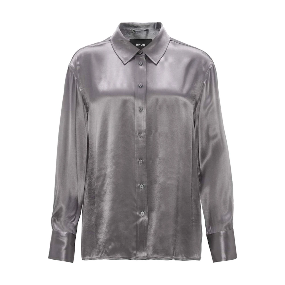Opus Blouse met lange mouwen en Fenzy Gray Dames