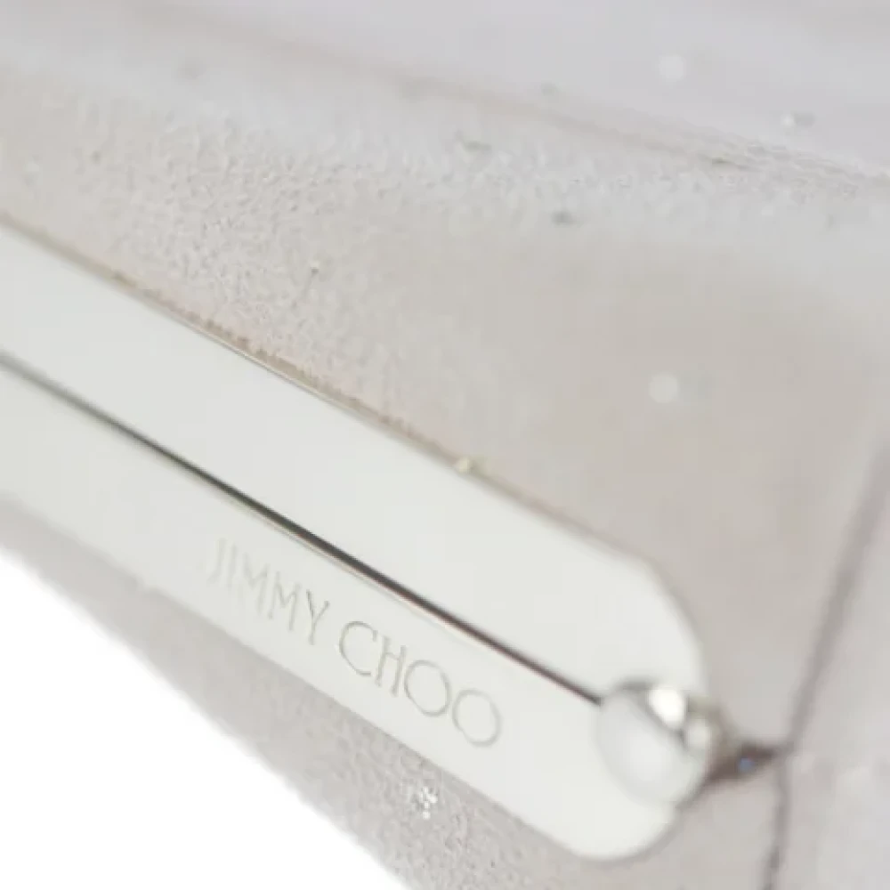 Jimmy Choo Pre-owned Fabric shoulder-bags Beige Dames
