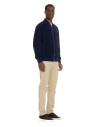 bomber-bleu-avec-bords-en-tricot