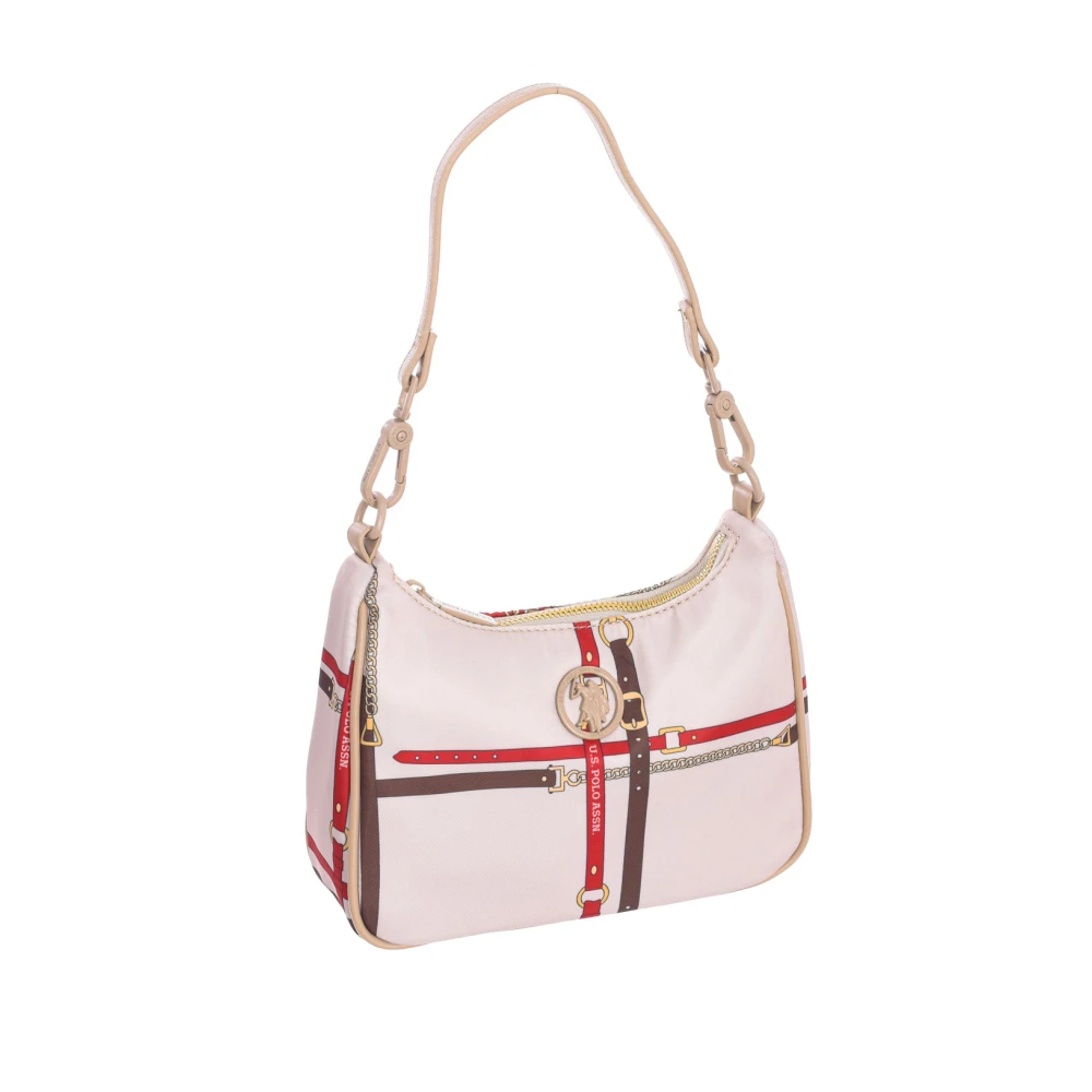 U.s. Polo Assn. Synthetische Baguette Schoudertas Beige Dames