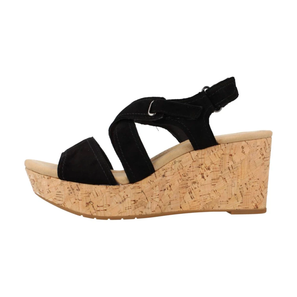 Clarks Wedges Black Dames