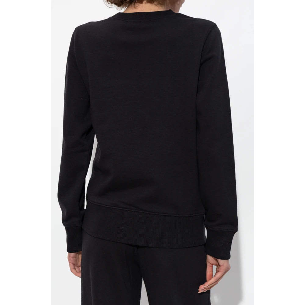 Versace Jeans Couture Sweatshirt met glinsterende applicaties Black Dames