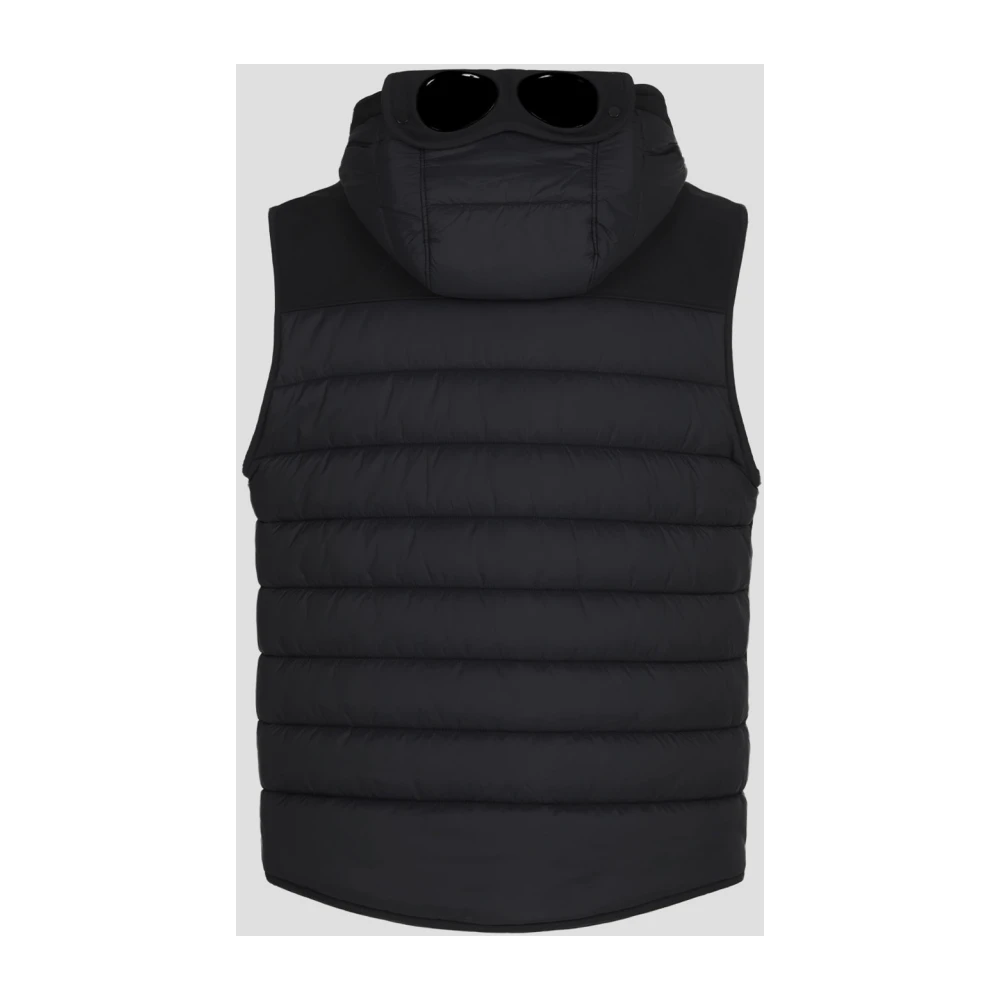 C.P. Company Gemengd Goggle Vest met Gerecycled Nylon Black Heren