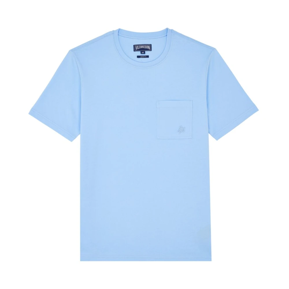 Vilebrequin Biologisch katoenen heren schildpad T-shirt Blue Heren