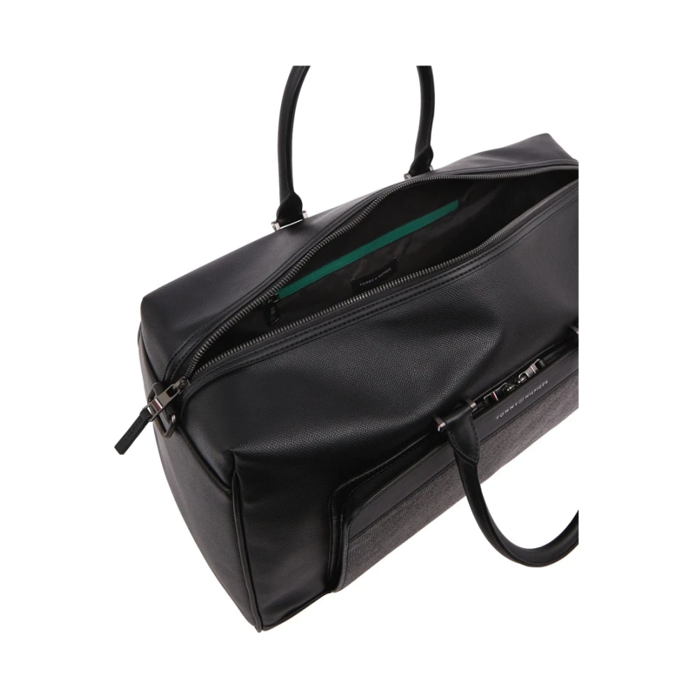 Tommy Hilfiger Zwarte Monogram Duffle Weekendtas Black Heren