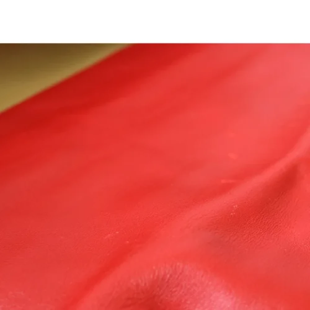 Celine Vintage Pre-owned Fabric shoulder-bags Red Dames