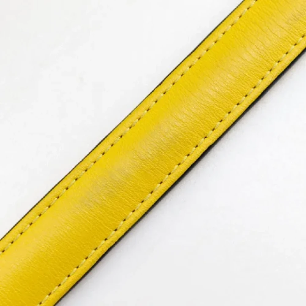 Loewe Pre-owned Leather shoulder-bags Yellow Dames