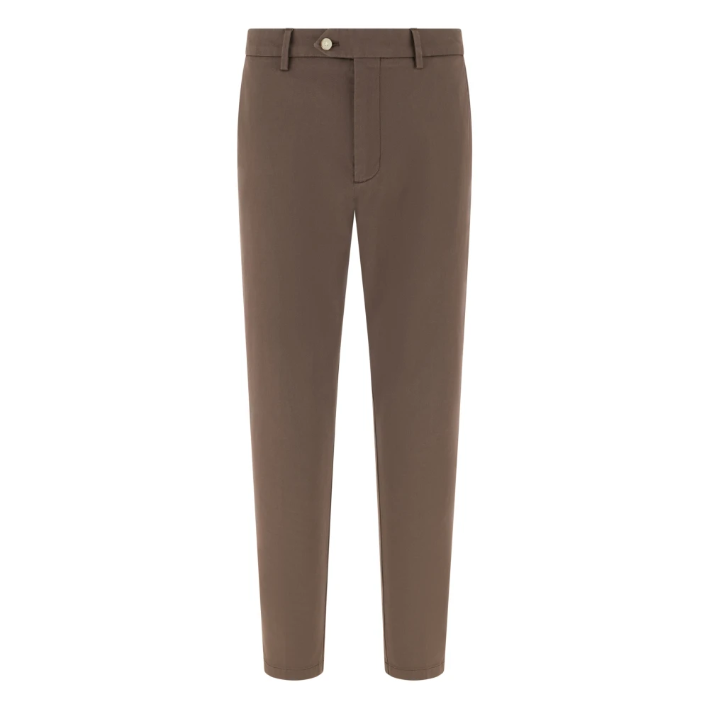 Boggi Milano Mannelijk Bruin Broeken Heren, W34, Katoen, Chino Broek