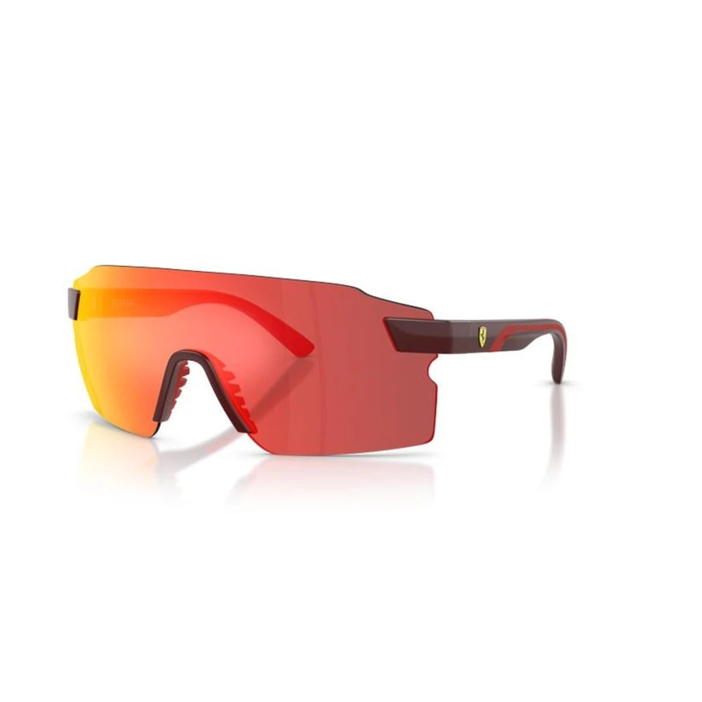 Ferrari Scuderia Bordeaux/Yellow Fz6024u 530/M5 Man Sunglasses Injected Squared Mirror - Image 3