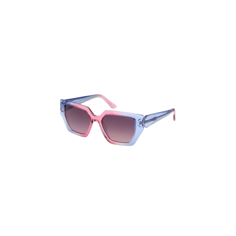 Guess Women's Blue Emilia Geometric Sunglasses - Sunglasses - 53 Mm - Accessories