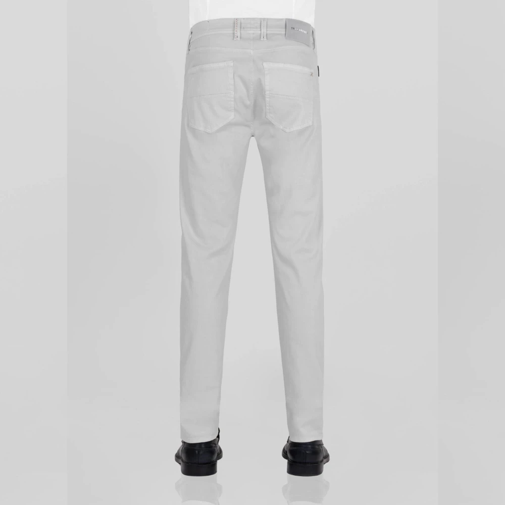 Tramarossa Stretch Gabardine 5-pocket Zeegroen Gray Heren