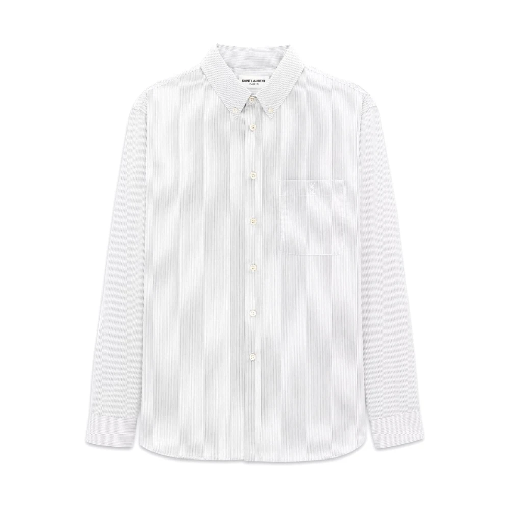 Saint Laurent Stijlvolle Shirt voor Mannen White Heren