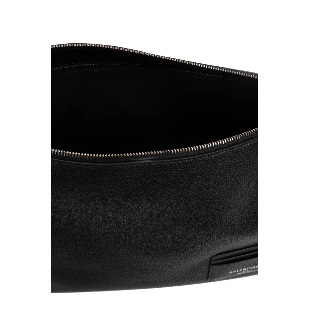 Balenciaga Schoudertas Credit Groot Black Heren