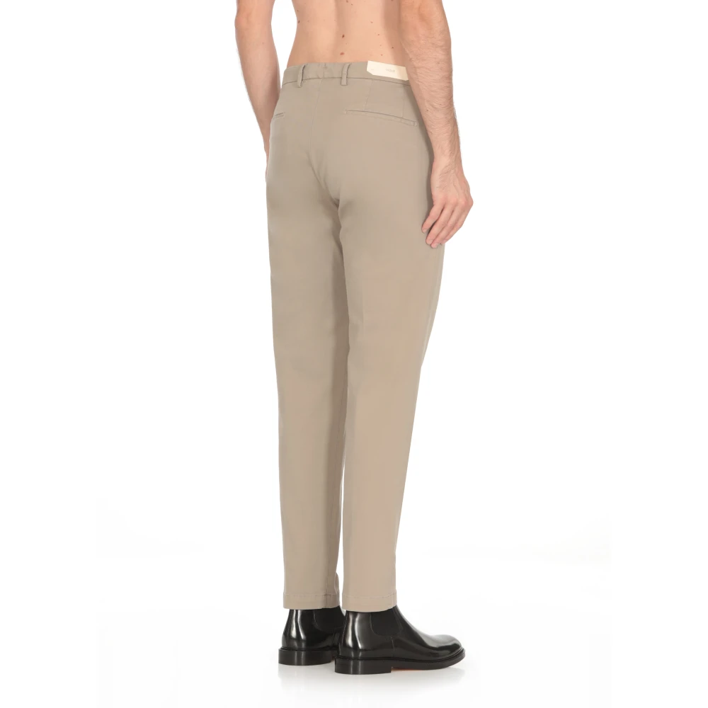 Briglia Beige Katoenen Broek met Zakken Beige Heren