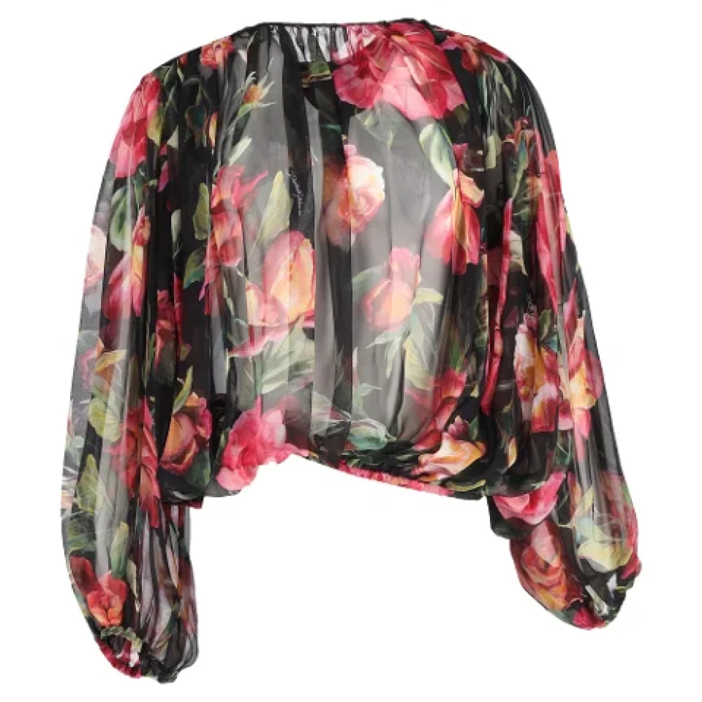 Dolce & Gabbana Pre-owned Silk tops Multicolor Dames