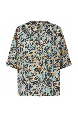 relaxed-tee-with-half-sleeves-and-mandarin-collar
