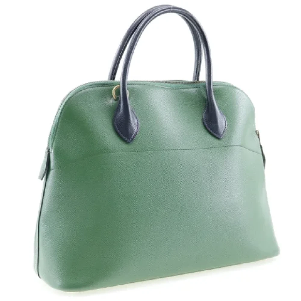 Hermès Vintage Pre-owned Fabric handbags Green Dames