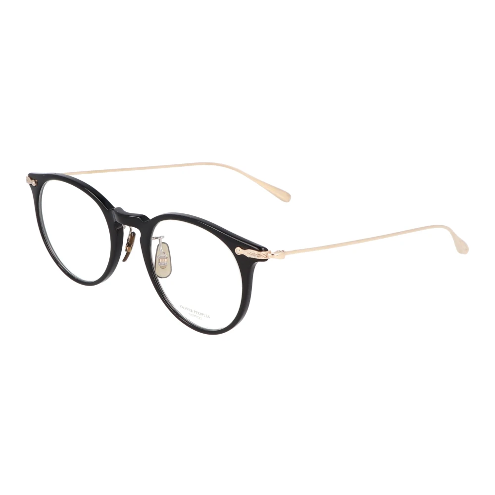 Oliver Peoples Ronde Metalen Frame Bril Black Unisex