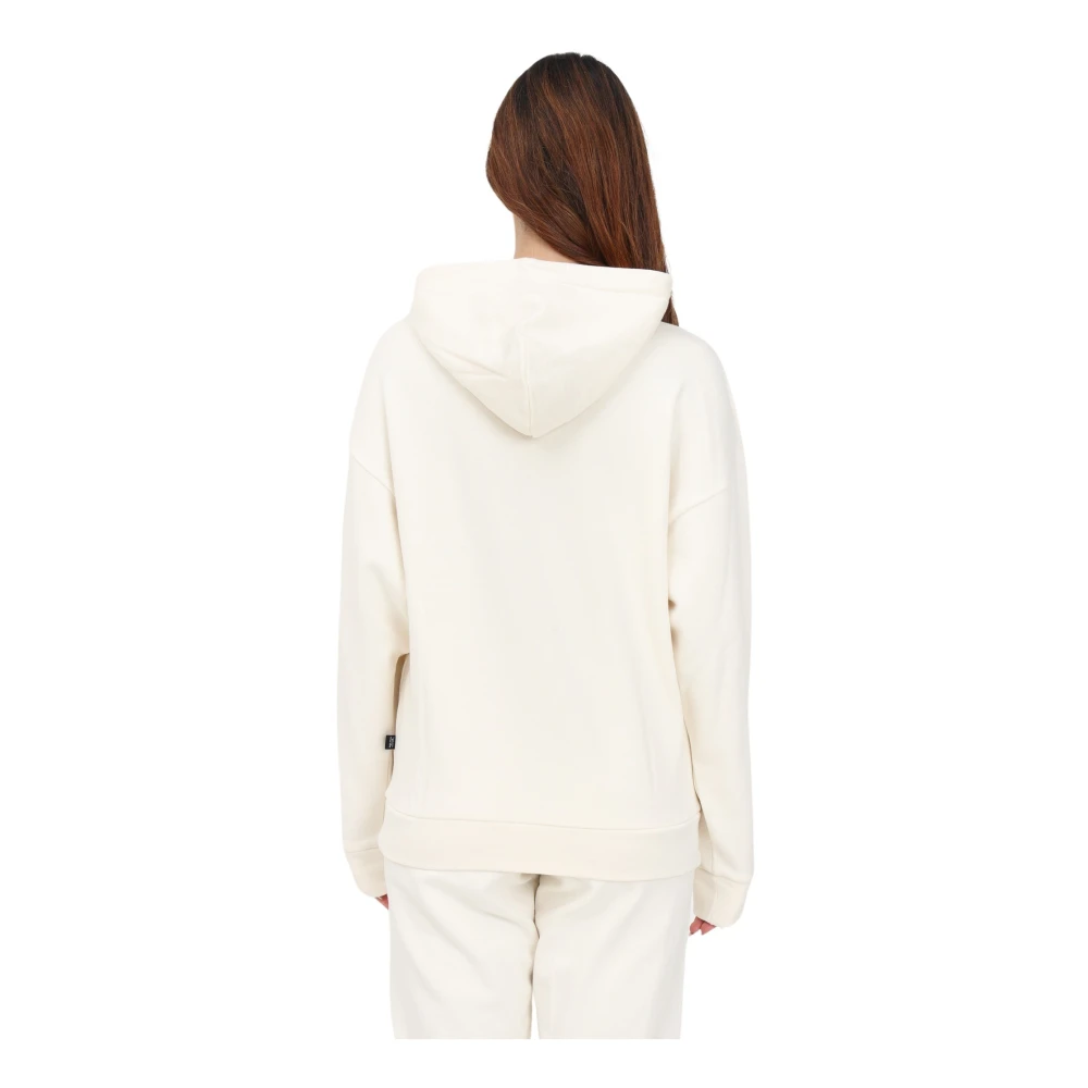 Puma Klassieke Hoodie met Logo Beige Dames