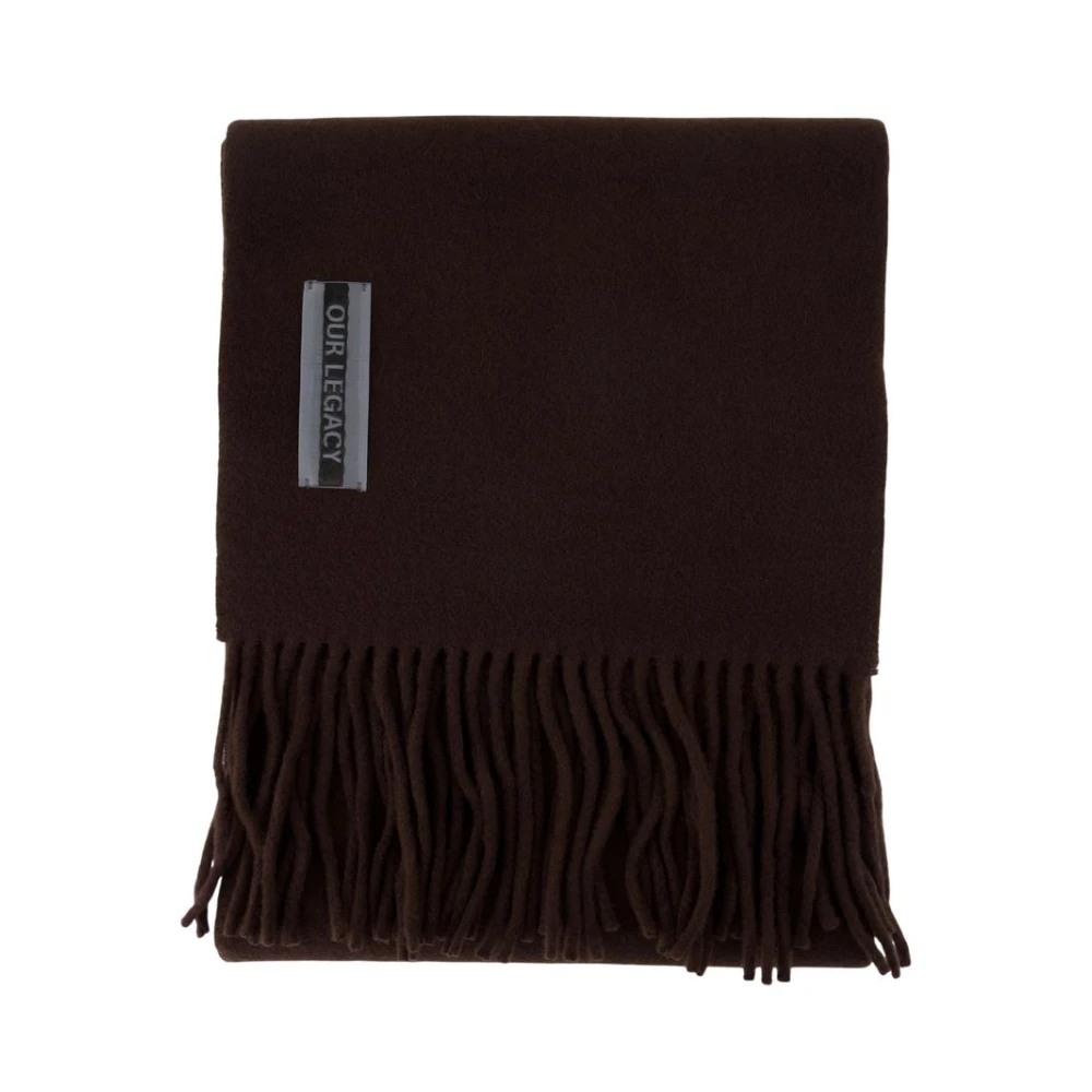 Our Legacy Unisex Brown Wool Estate Scarf