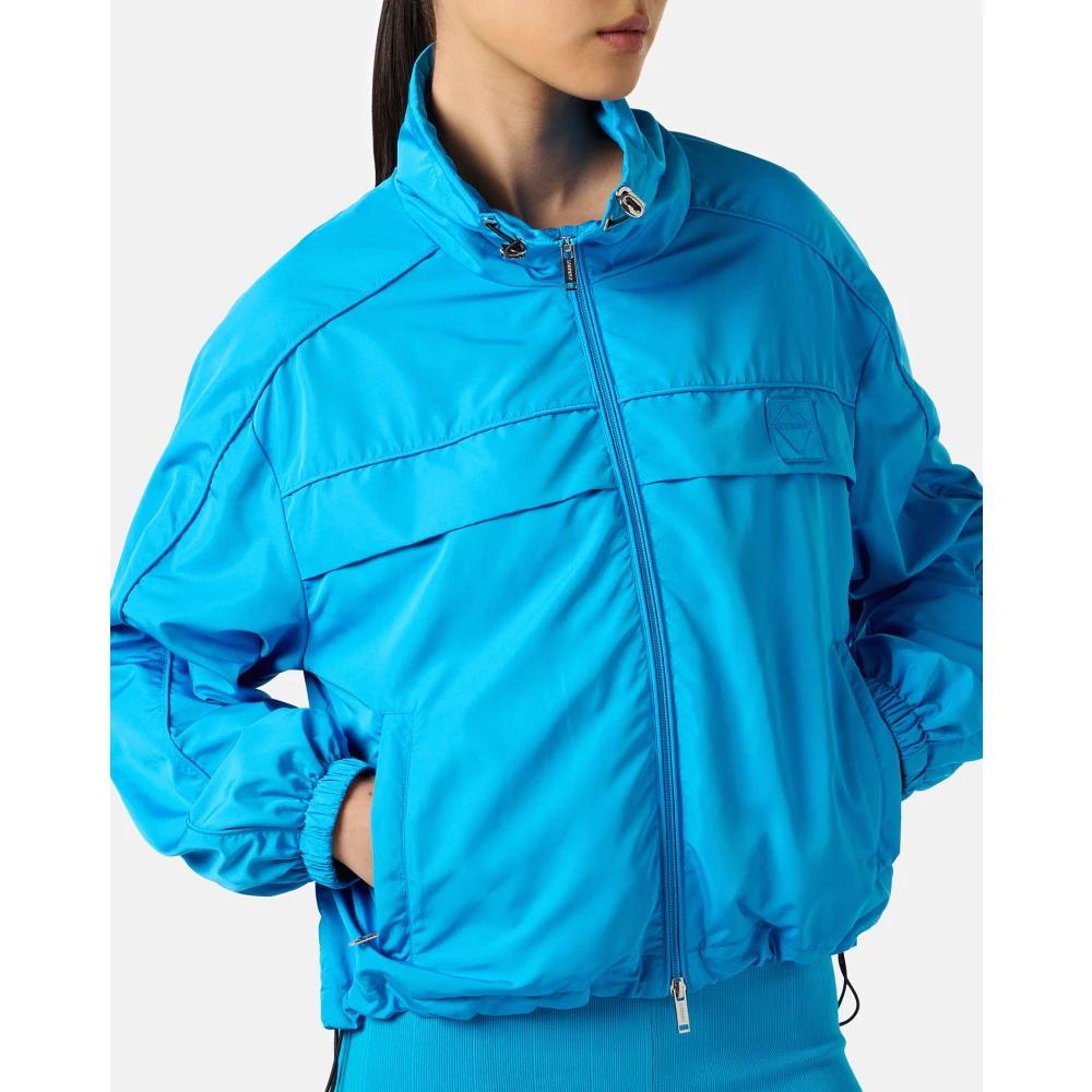 Iceberg Kobaltblauwe jas van nylon actieve stof met intern gaas Blue Dames