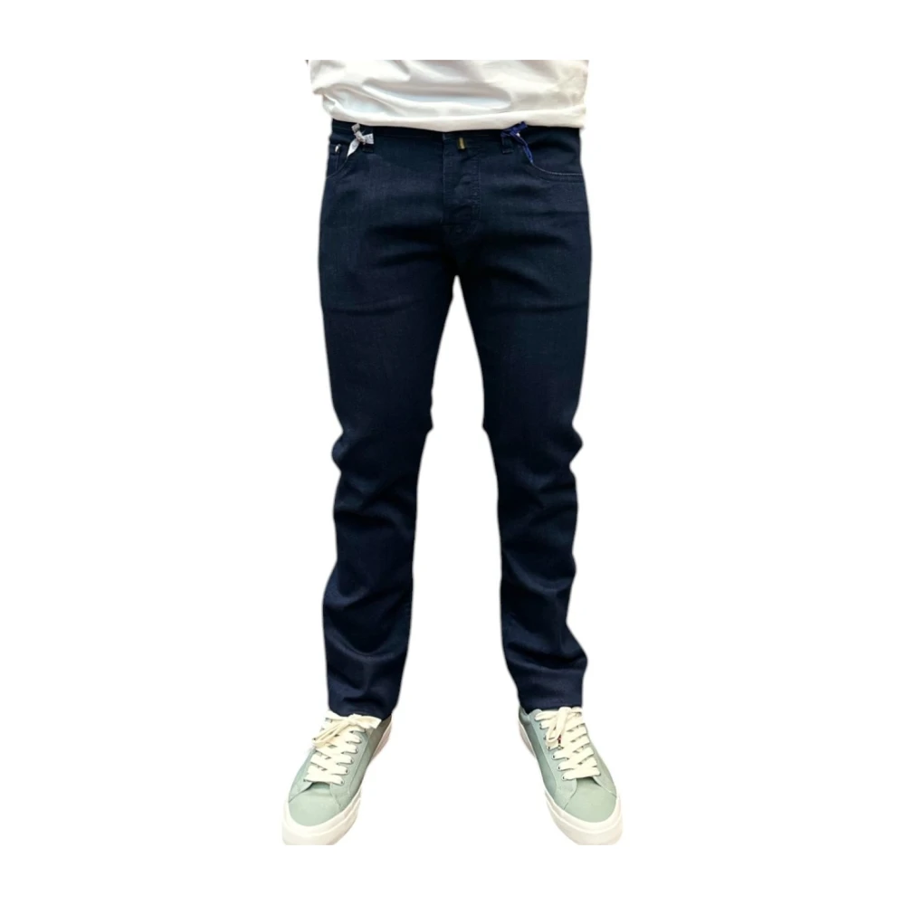 Jacob Cohën Men's Brown Soft Raw Denim Jeans