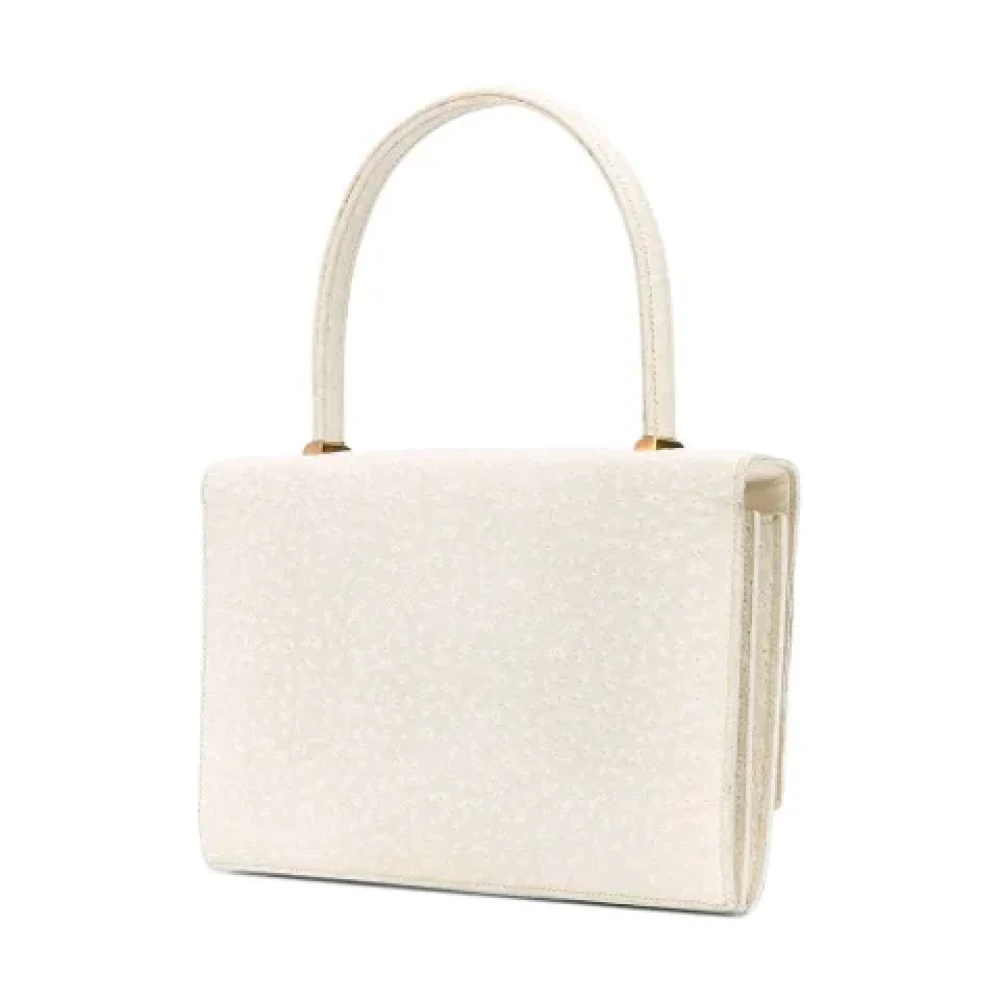 Hermès Vintage Pre-owned Leather handbags White Dames